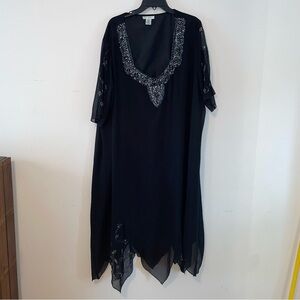 Ulla Popken A-Line Fit Dress with Bead Work Size 28/30